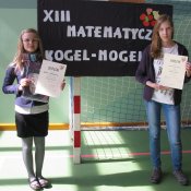 Sukces naszych uczennic w Międzyszkolnym Konkursie "Matematyczny Kogel Mogel"