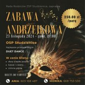 Zaproszenie  na zabawę andrzejkową