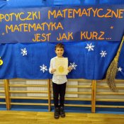 III miejsce Nataniela w gminnym konkursie "Matematyka jest jak kurz"